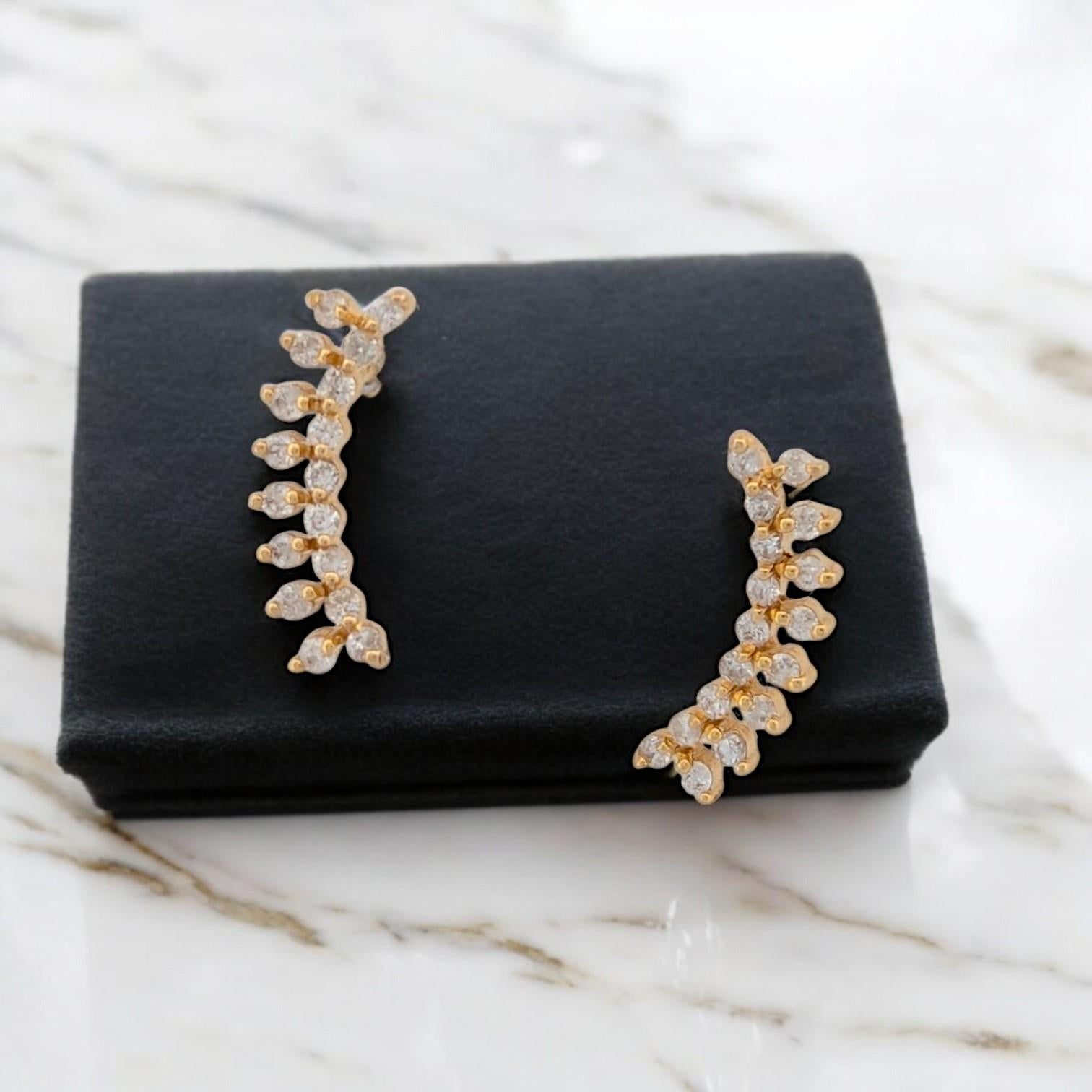 Classic elegance meets everyday versatility in these 14K yellow gold post earrings, featuring .23 carat total weight of natural round diamonds. Each diamond is hand-set in solid gold, offering a subtle sparkle that catches the light without