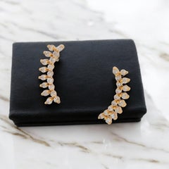 Sloane  14K Yellow Gold Post Earrings with .23 CTW Natural Round Diamonds