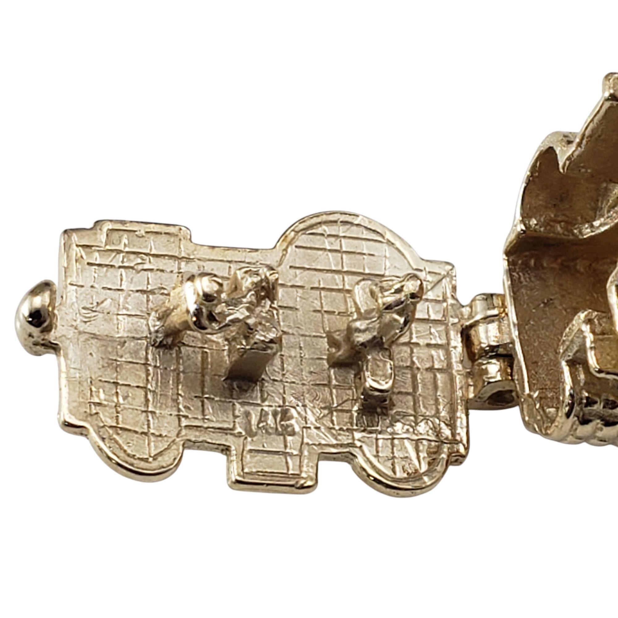 14K Yellow Gold Pot and Piddle Articulating English Pub Charm #20883 For Sale 1