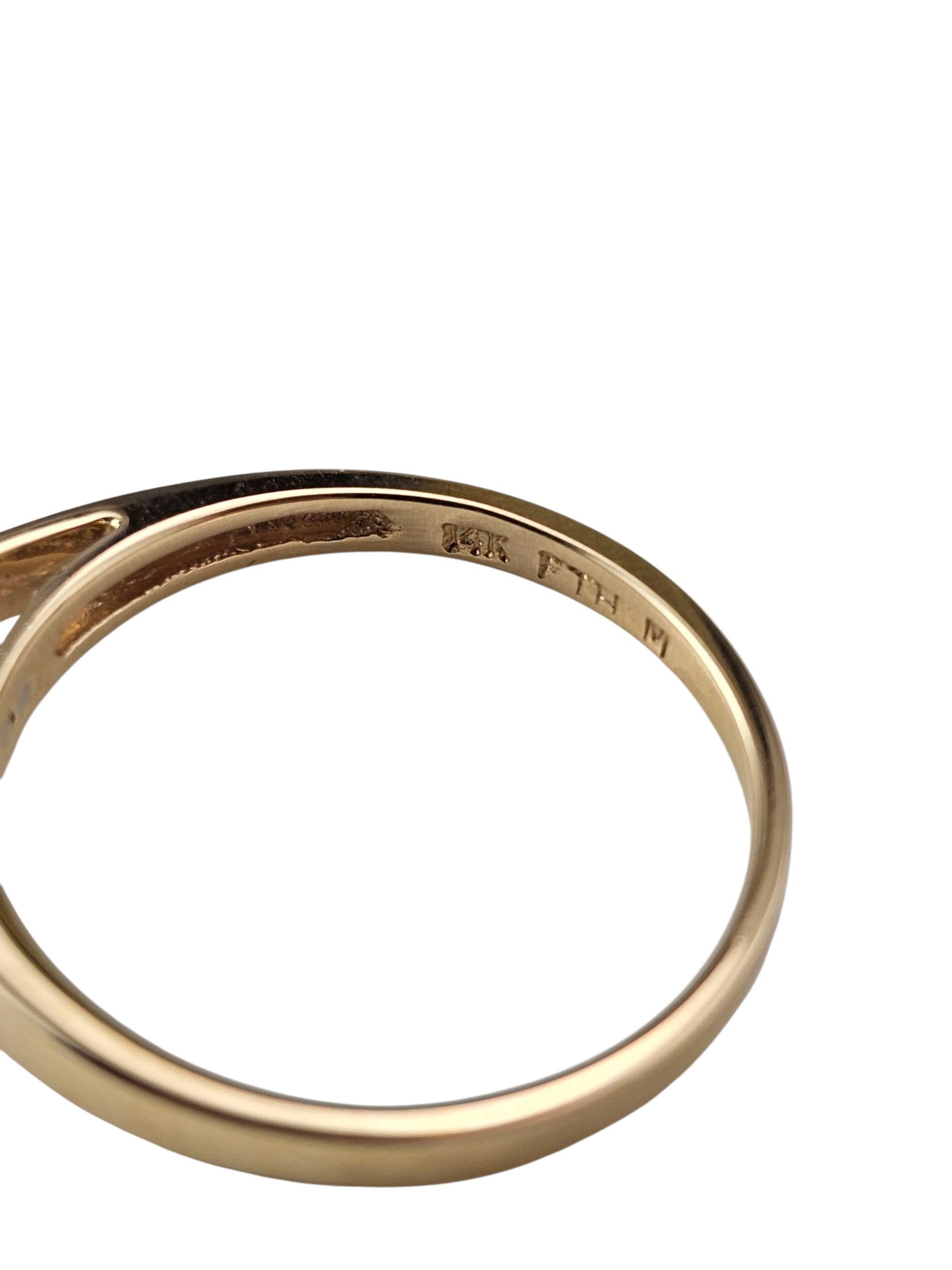 14K Gelbgold Prinzessinnenschliff Diamant Solitär Verlobungsring Größe 7 #23805 (Carréschliff) im Angebot