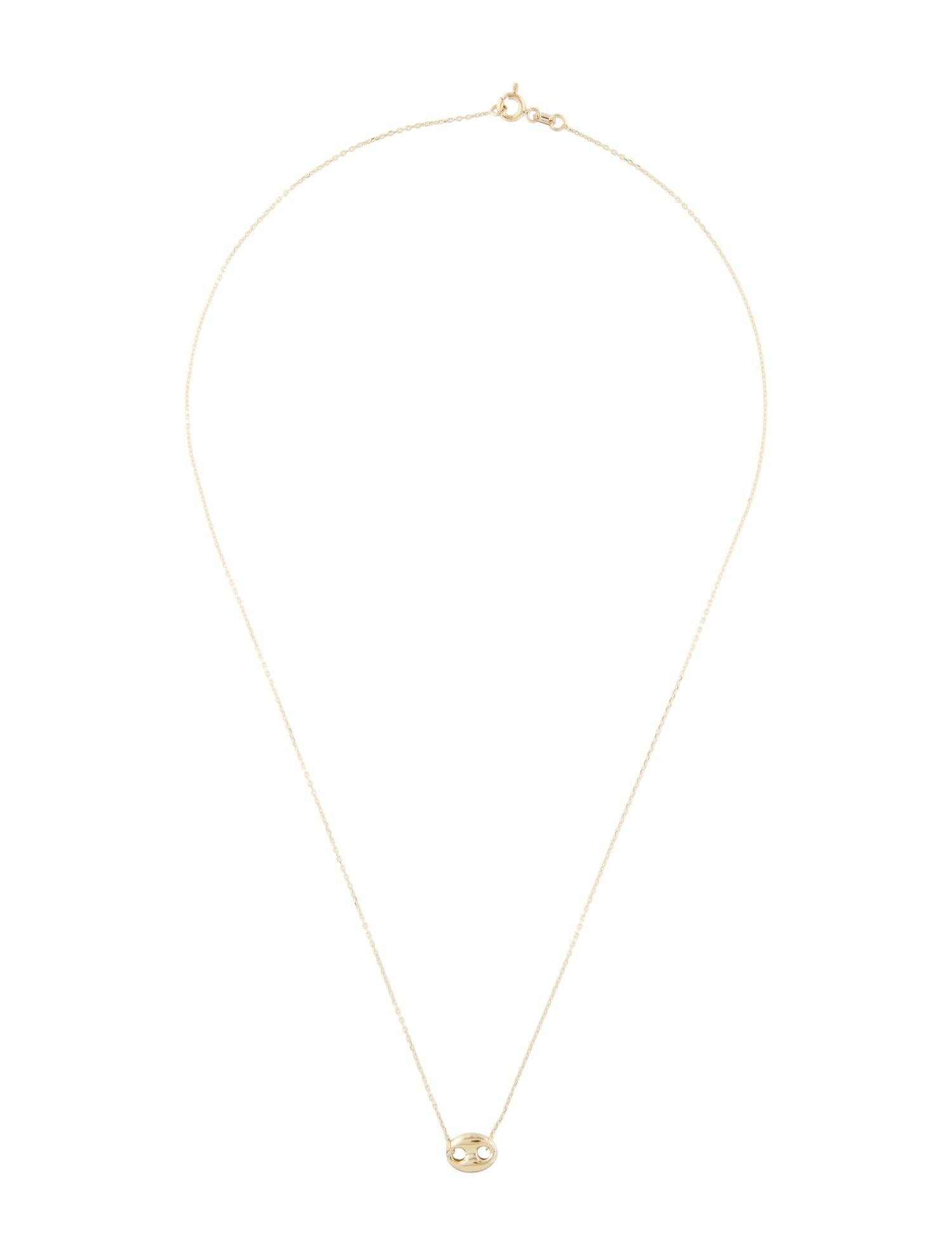 Collier à maillons en or jaune 14 carats Marin, cadeaux pour elle, collier Neuf - En vente à Great neck, NY
