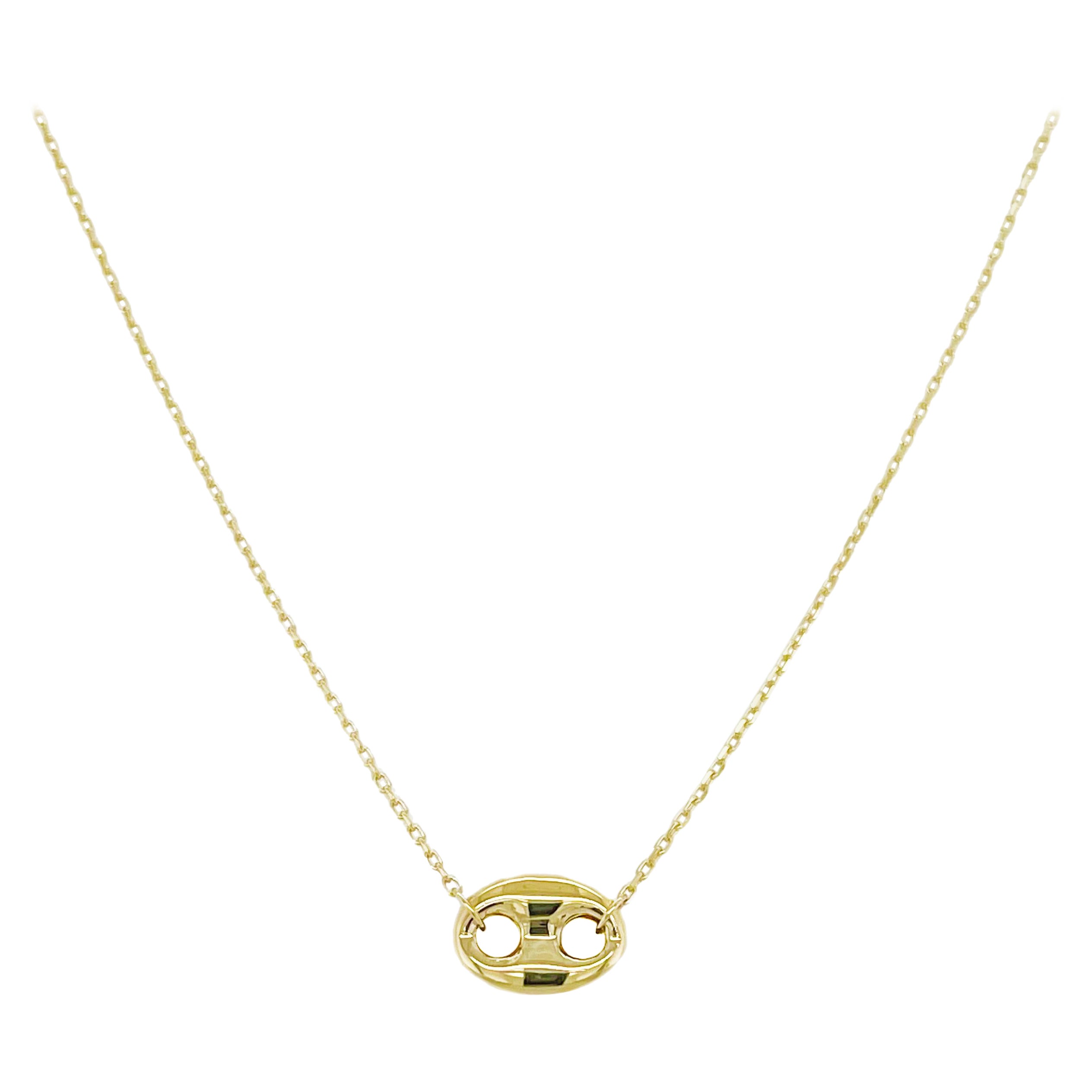 Collar Puff Mariner de Oro Amarillo de 14K para Ella en venta
