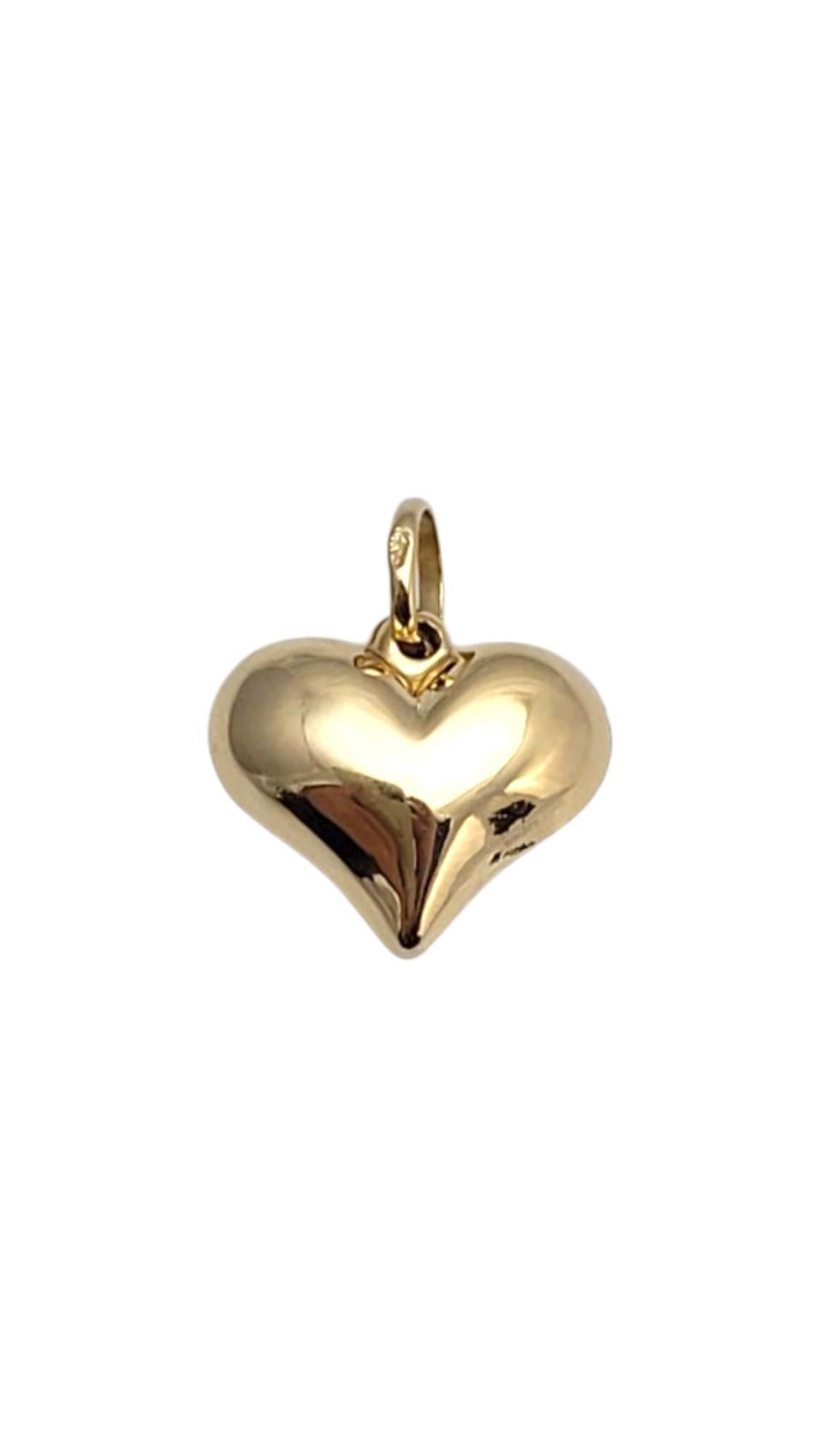 14K Yellow Gold Puffy Heart Pendant

A little puff of love in solid gold, this sweet heart pendant is like a warm hug you can wear. This piece is meticulously crafted in 14 karat yellow gold with a puffy shape.

Size: 16.5 mm X 18.5 mm X 7.9