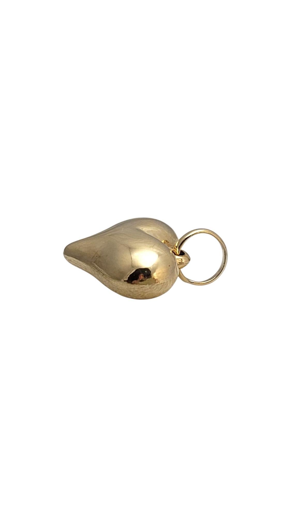 De las mujeres 14K Yellow Gold Puffy Heart Pendant #21631 en venta