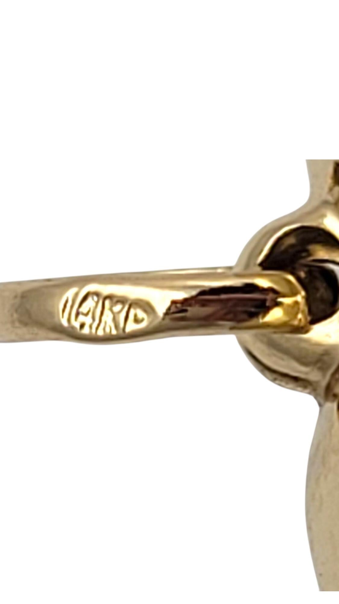 14K Yellow Gold Puffy Heart Pendant #21631 en venta 3