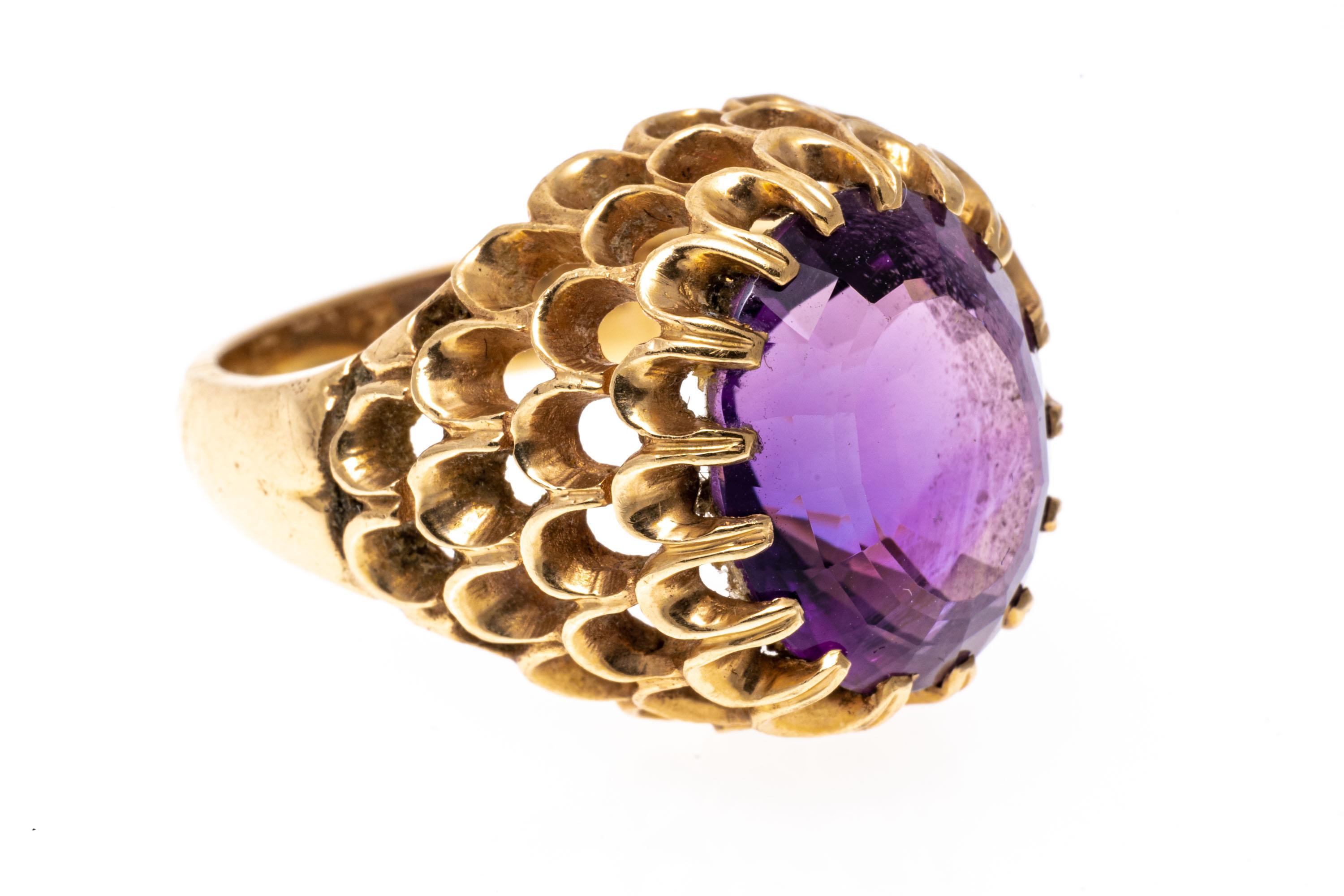 dark purple amethyst ring