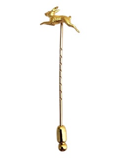 14K Yellow Gold Rabbit Stick Pin #22771