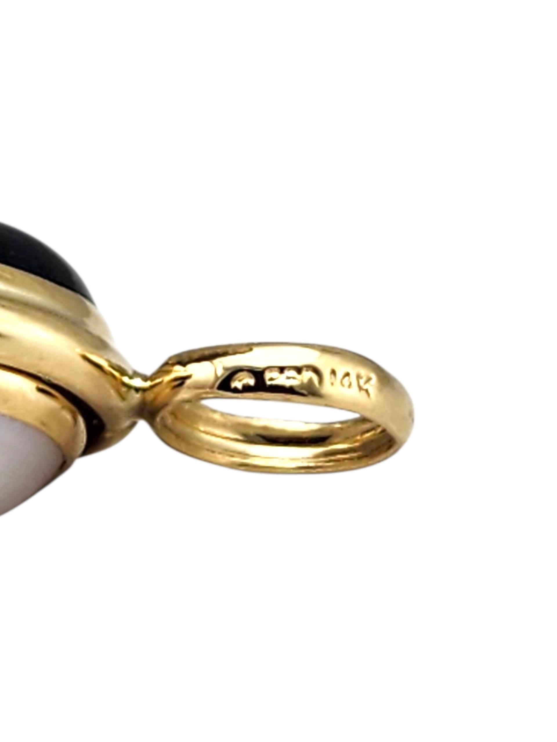 14K Yellow Gold Reversible Hoop Earring Enhancers #22406 For Sale 3
