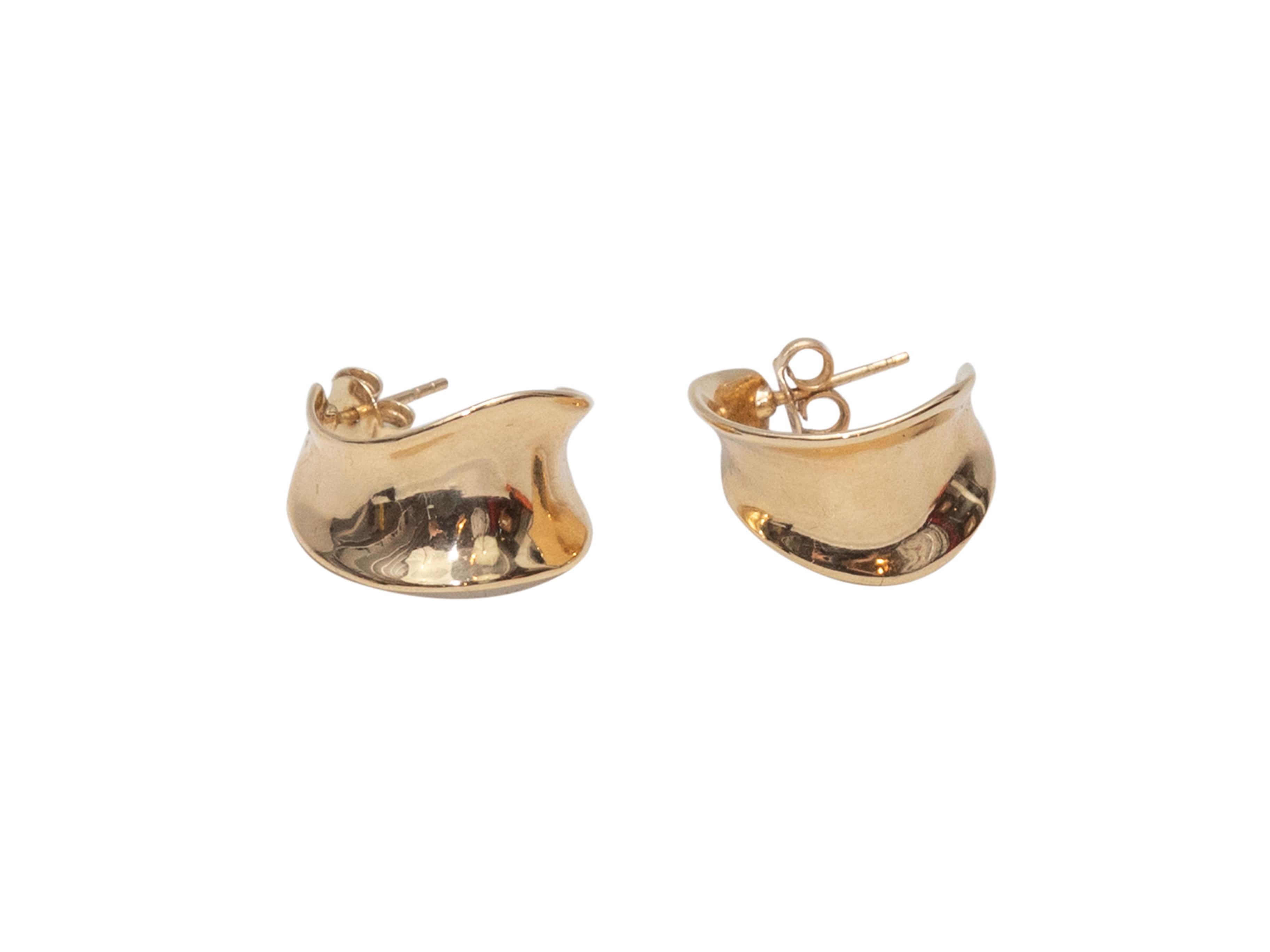 Boucles d'oreilles en or jaune 14K avec anneau et mouvement de concierge Pour femmes en vente