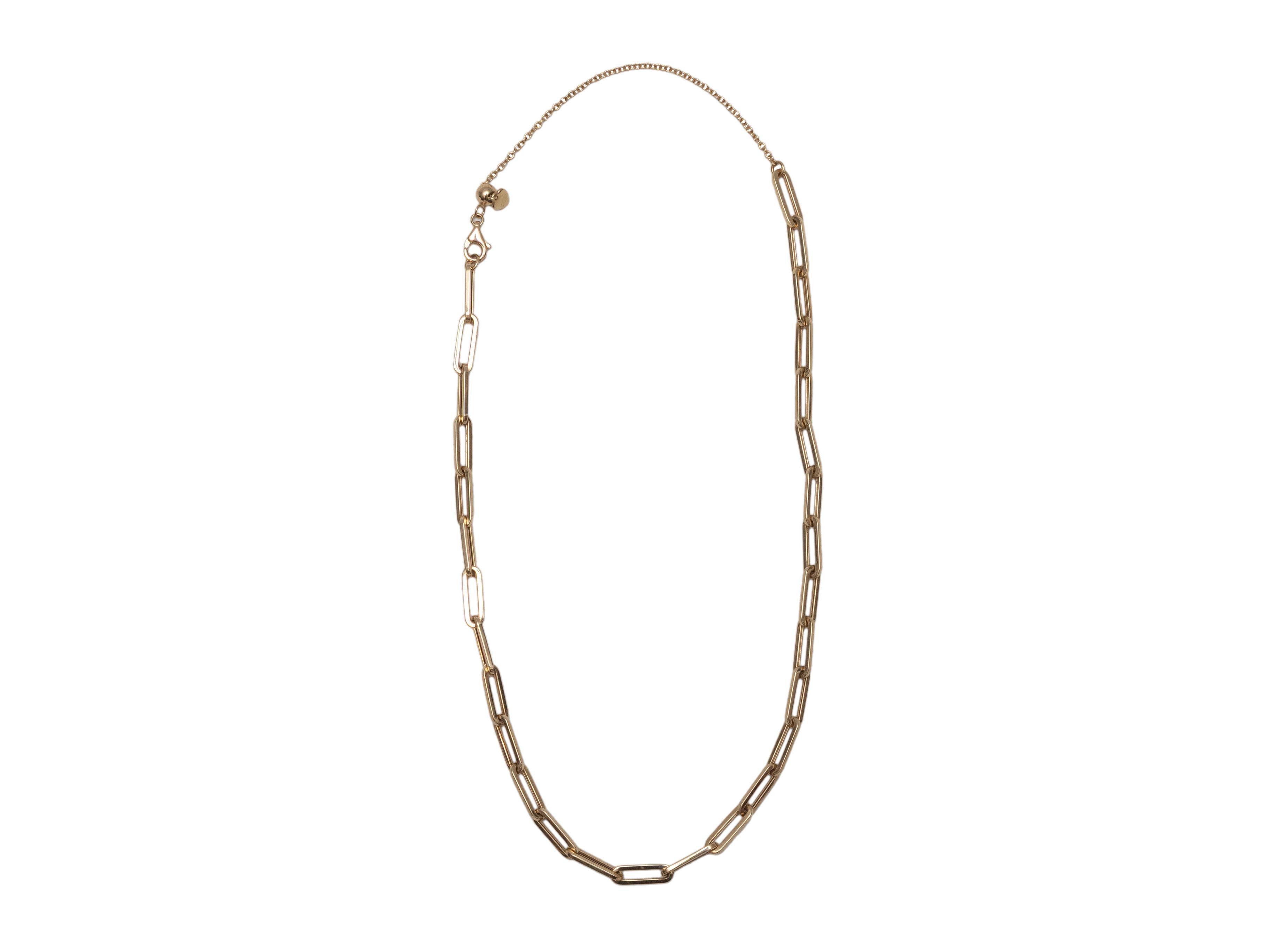 Femenino o masculino Collar de cadena con clip en oro amarillo de 14 quilates en venta
