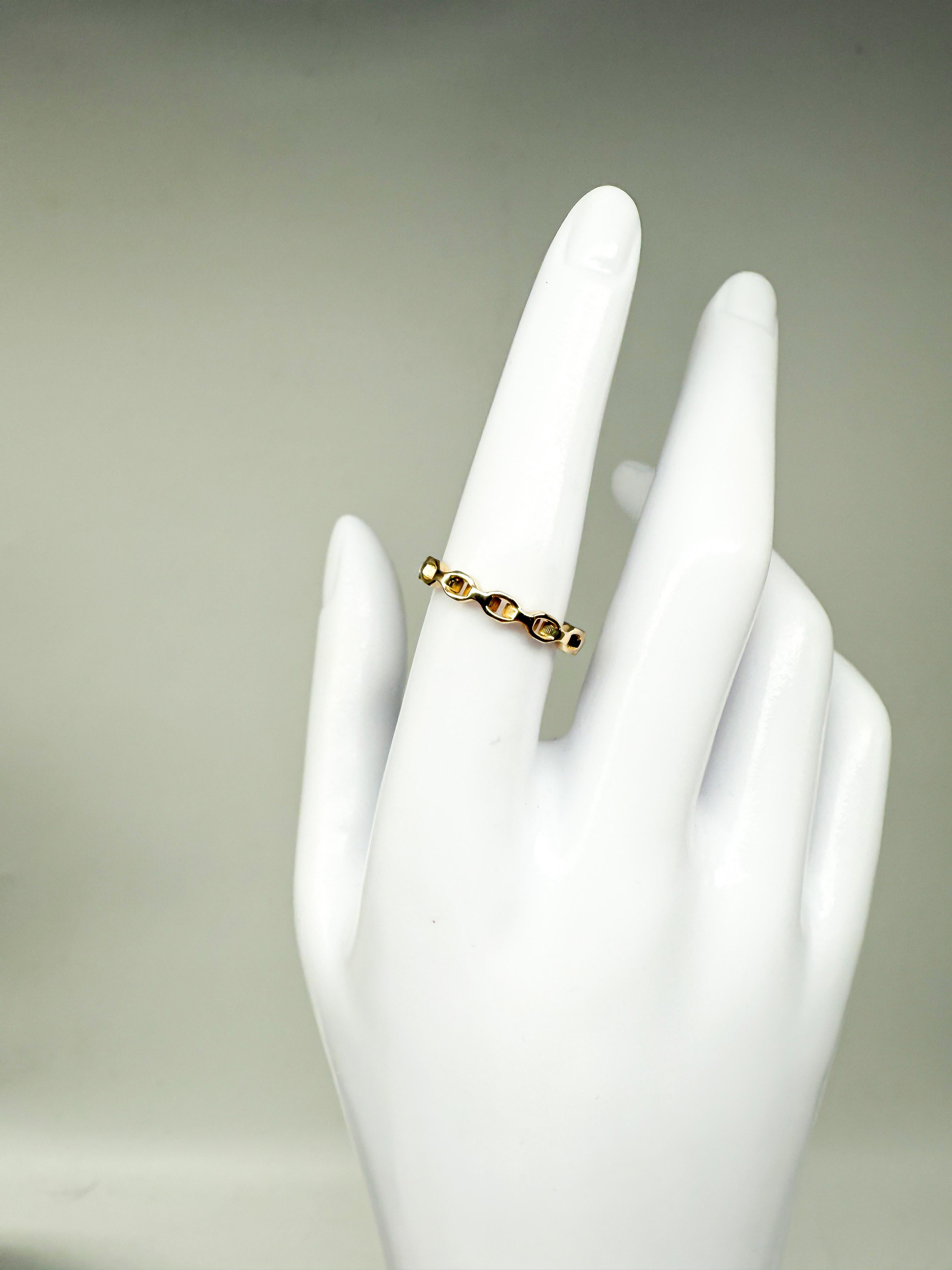 Ring aus 14K Gelbgold für Damen oder Herren im Angebot