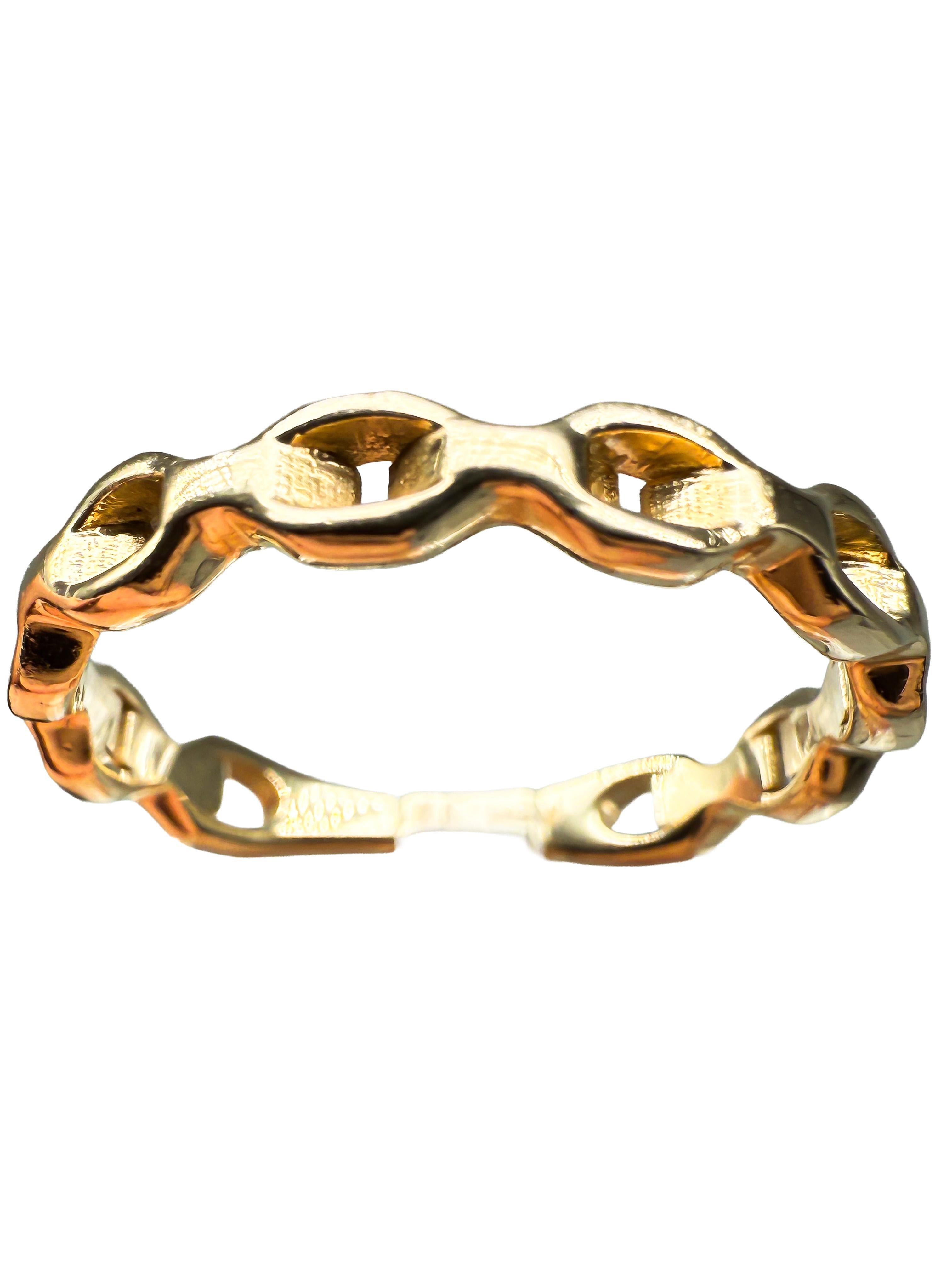 Ring aus 14K Gelbgold im Angebot 3