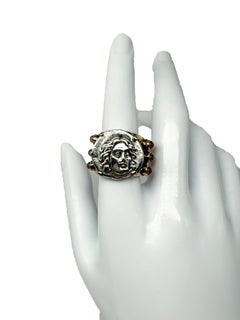 14K Yellow Gold Ring with Antique Greek Coin