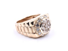 14 Karat Yellow Gold “Rolex” Style Ring