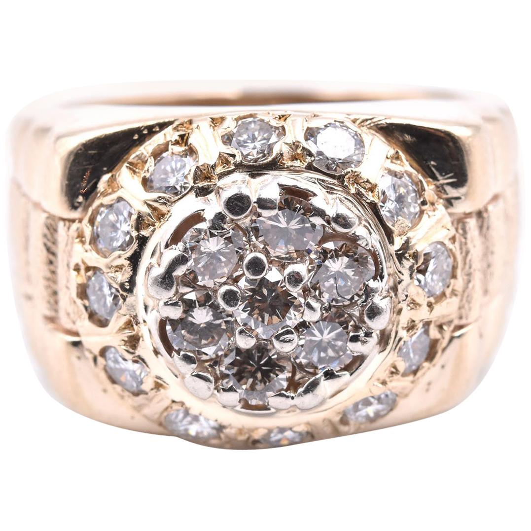 14 Karat Yellow Gold “Rolex” Style Ring