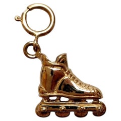 Charm a forma di rullo in oro giallo 14K #21064