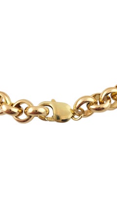 14K Yellow Gold Rolo Link Bracelet