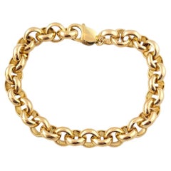 14K Yellow Gold Rolo Link Bracelet