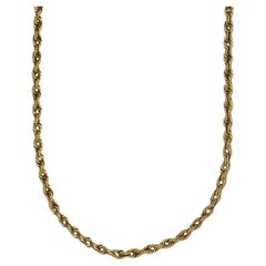 14K Yellow Gold Rope Chain Necklace 9.5gr