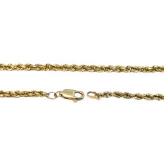 14K Yellow Gold Rope Design Bracelet