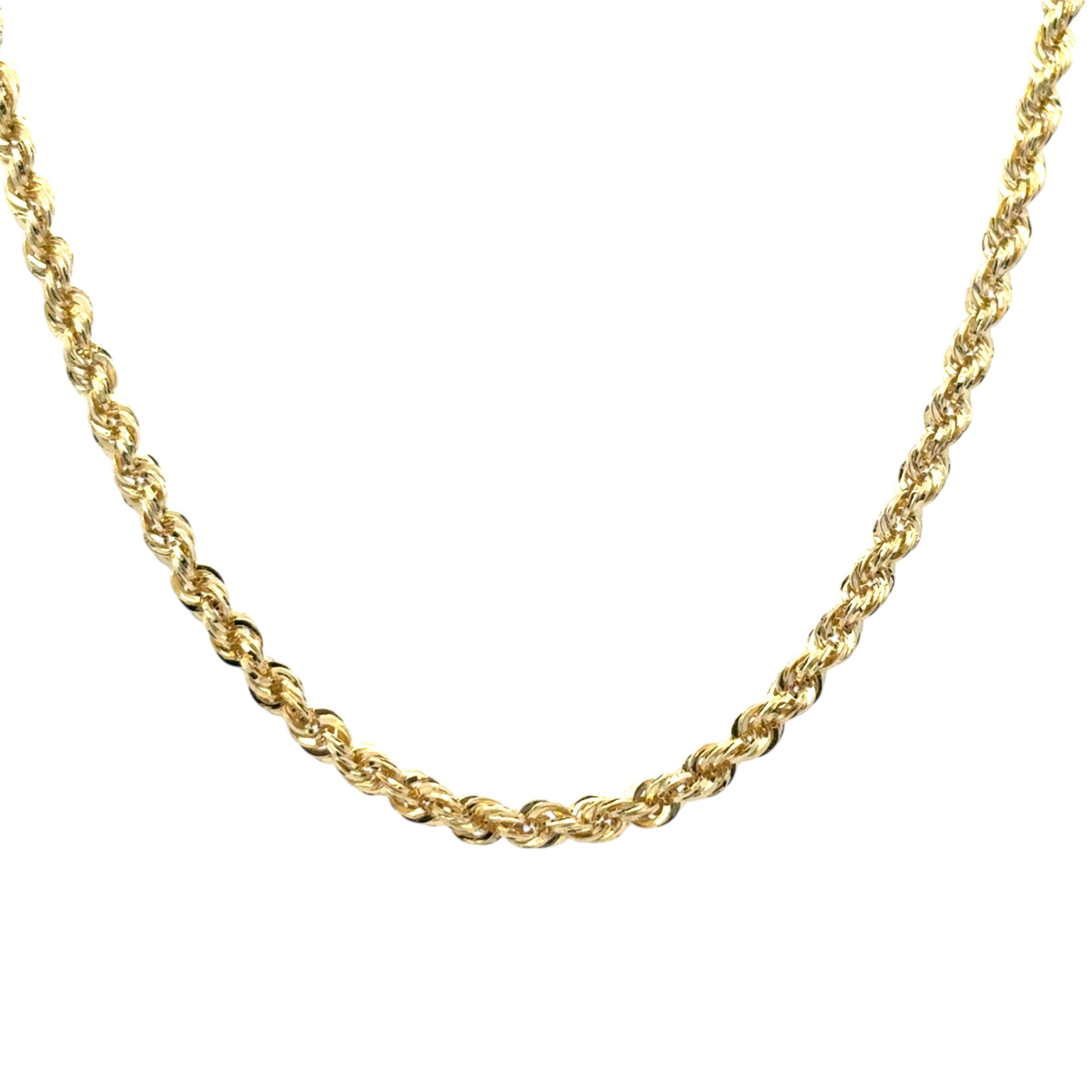 14k Yellow Gold Rope Necklace

This stunning Yellow Gold Rope Necklace is in excellent condition and is ready to ship!

Necklace Style: Rope Necklace
Material: 14k Yellow Gold
Necklace Clasp: Lobster Clasp
Necklace Length: The necklace is 25
