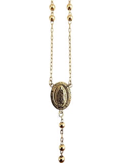 14K Yellow Gold Rosary Beads #22504