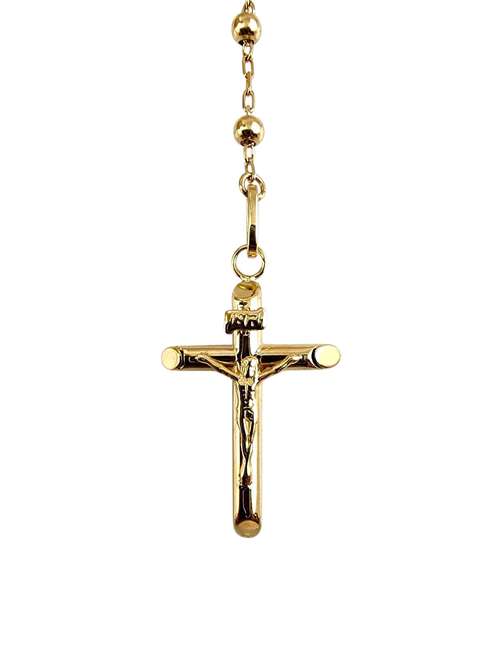 14K Gelbgold Rosenkranz Perlen #22504 im Zustand „Gut“ im Angebot in Washington Depot, CT