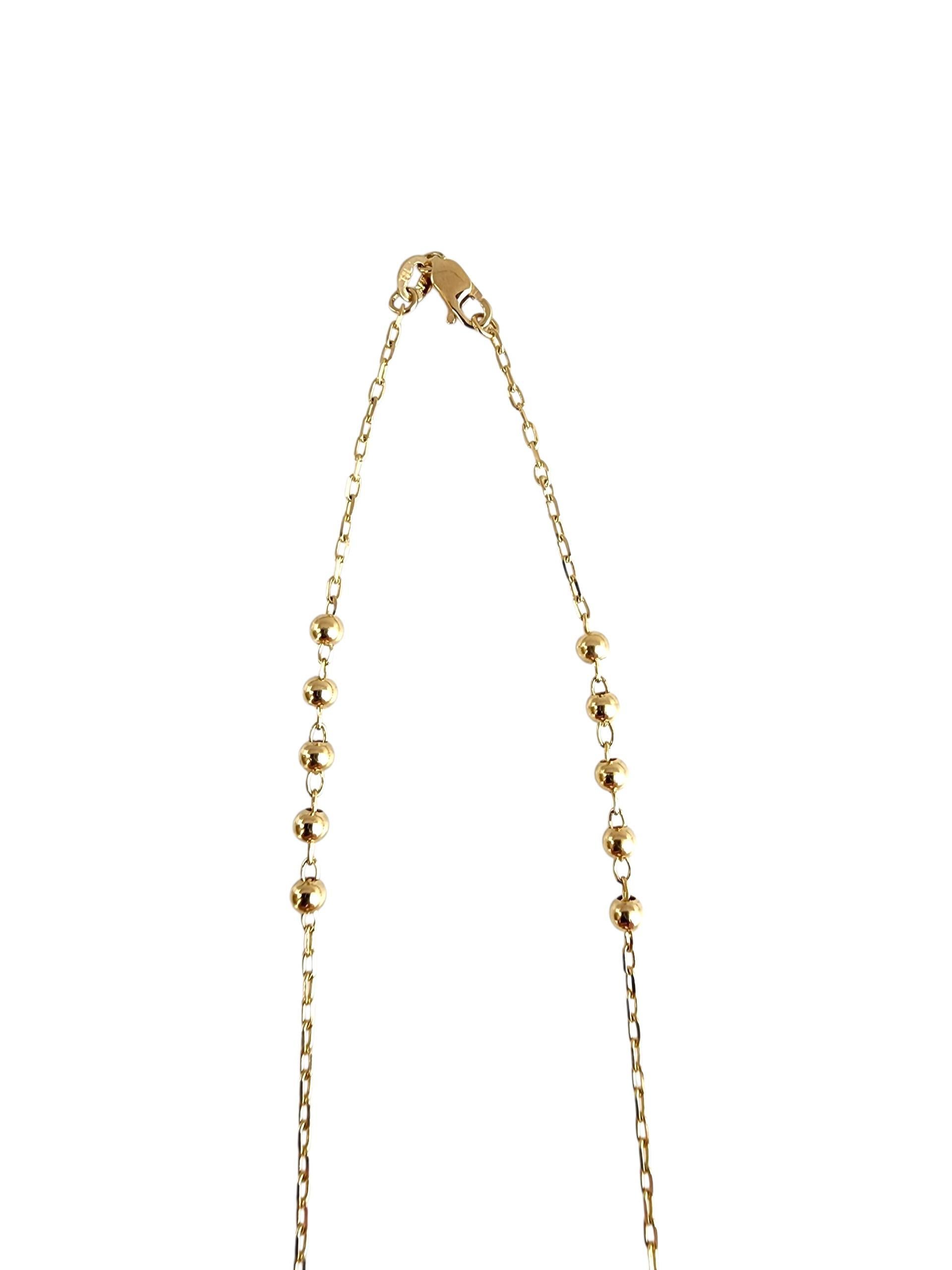 14K Gelbgold Rosenkranz Perlen #22504 im Angebot 1
