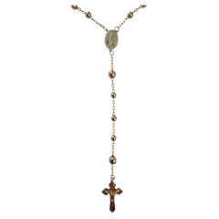 14K Yellow Gold Rosary Beads #25309
