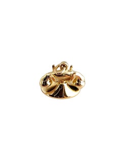 14K Yellow Gold Rotary Phone Charm #22498