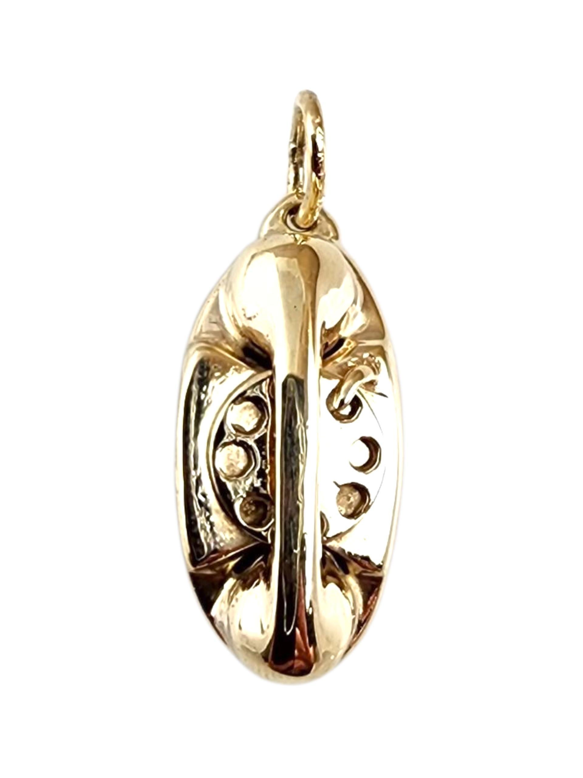 Charm per telefono rotante in oro giallo 14K #22510 in vendita