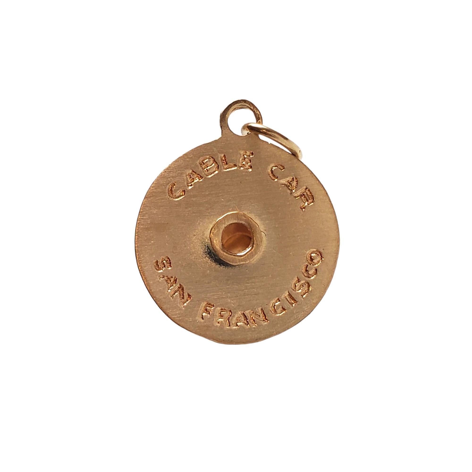 Breloque de voiture rotative en or jaune 14 carats n° 20280 en vente 2