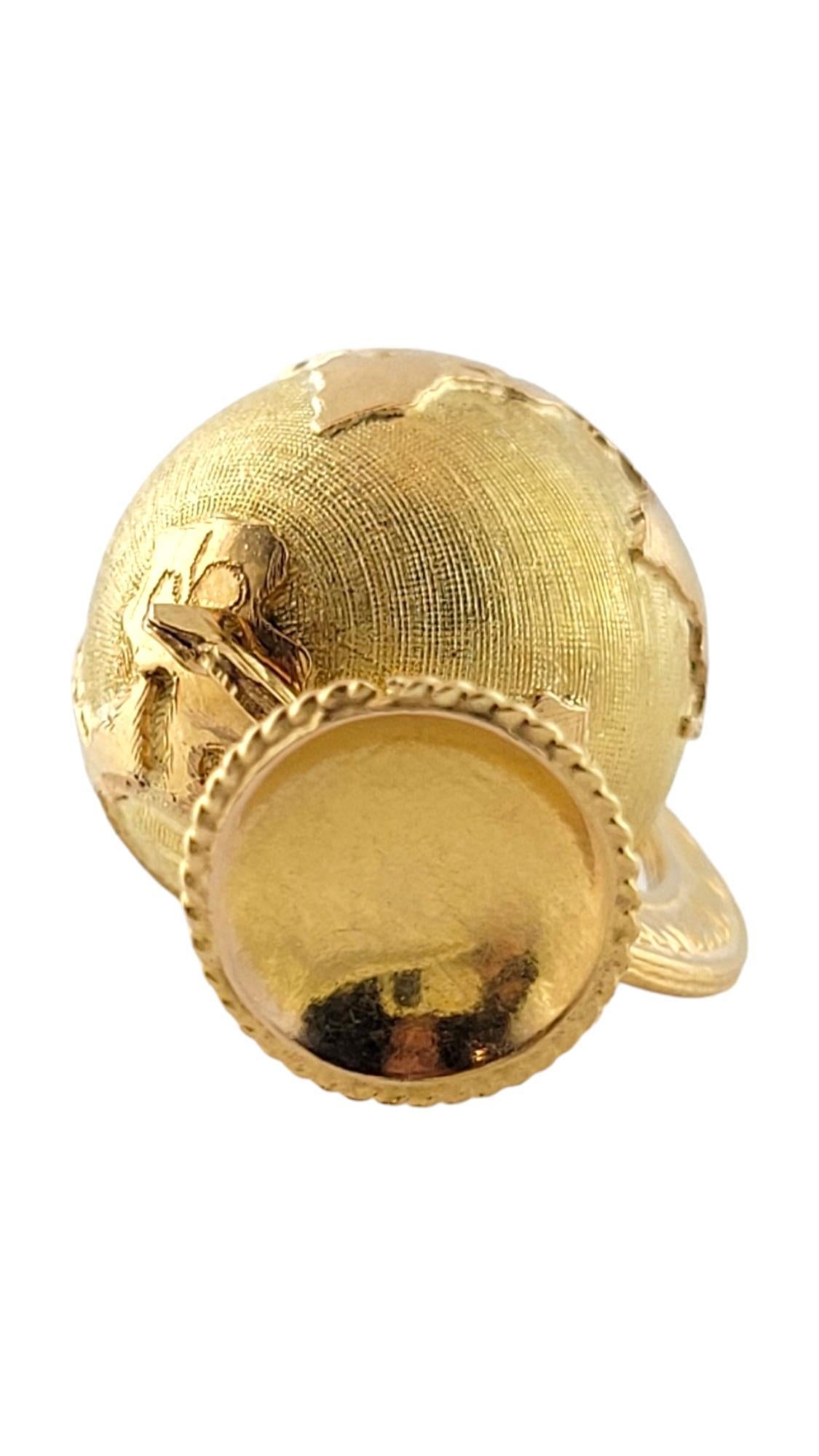 14K Yellow Gold Rotating Desk Globe Charm #17346 For Sale 1