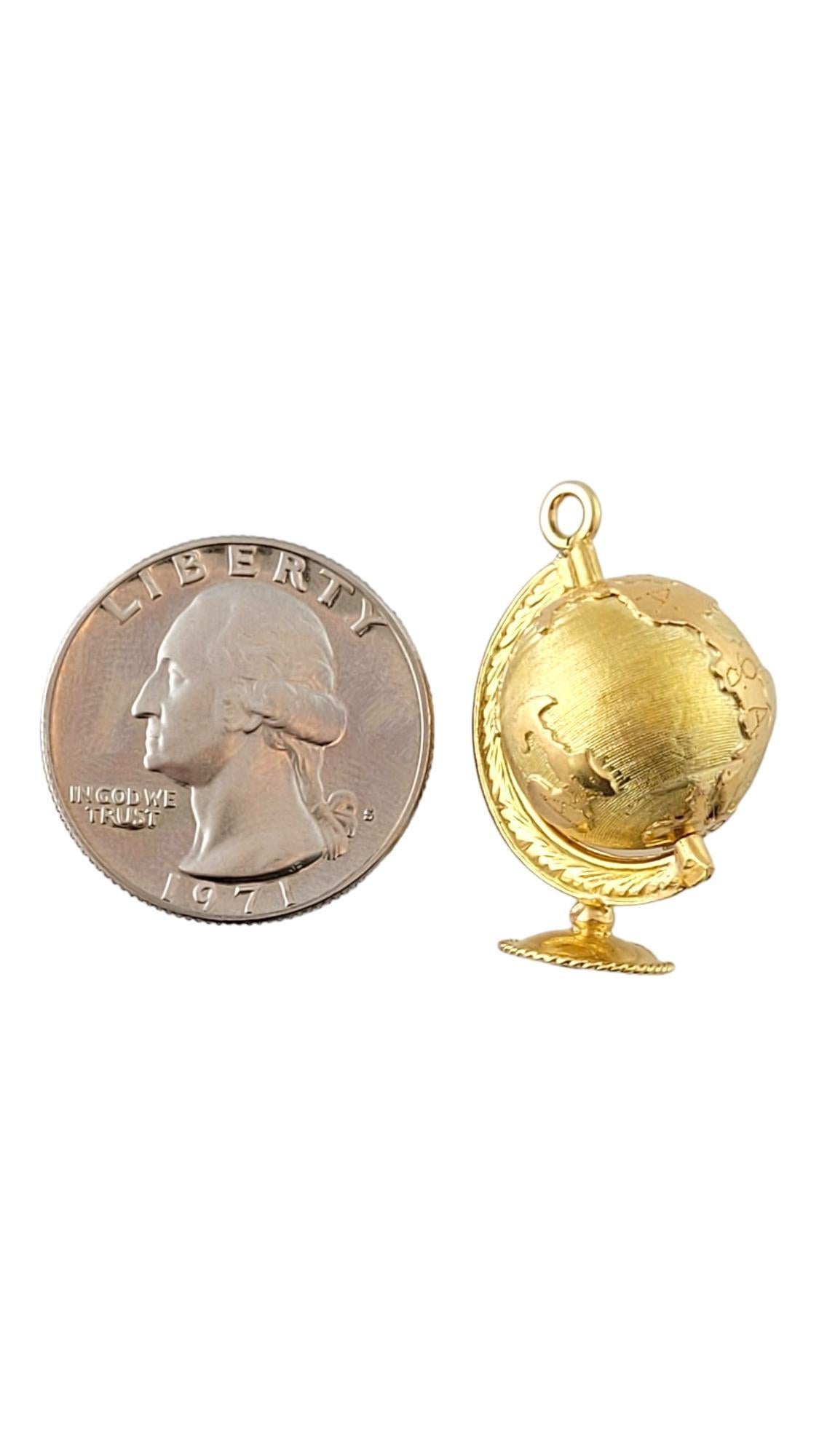 Breloque Globe rotative de bureau en or jaune 14 carats n° 20970 en vente 1