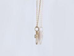14K Gelbgold Rundschliff Sunburst Herzform Anhänger