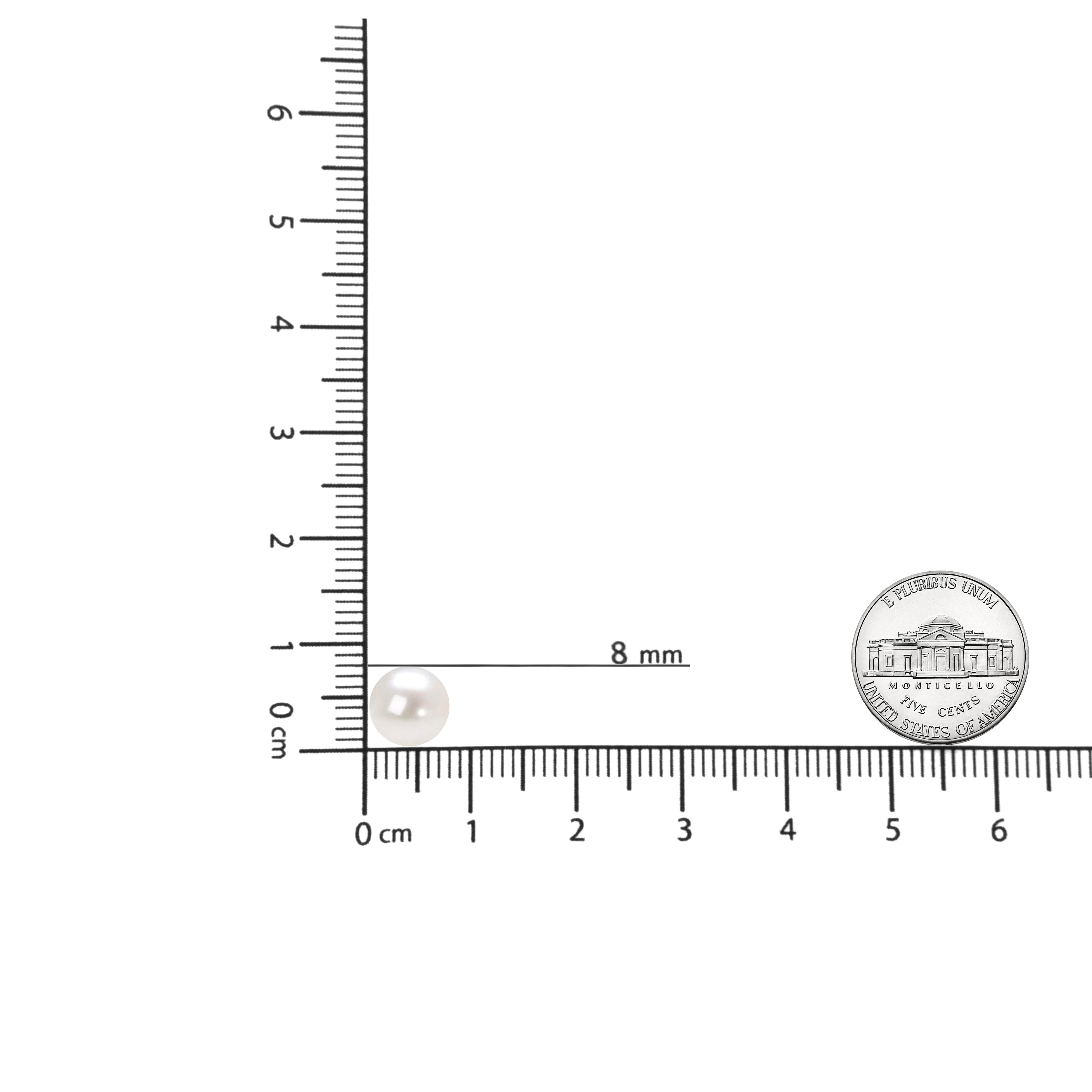 14K Gelbgold Ohrstecker mit runder Akoya-Zuchtperle in AAA+ Qualität (Zeitgenössisch) im Angebot