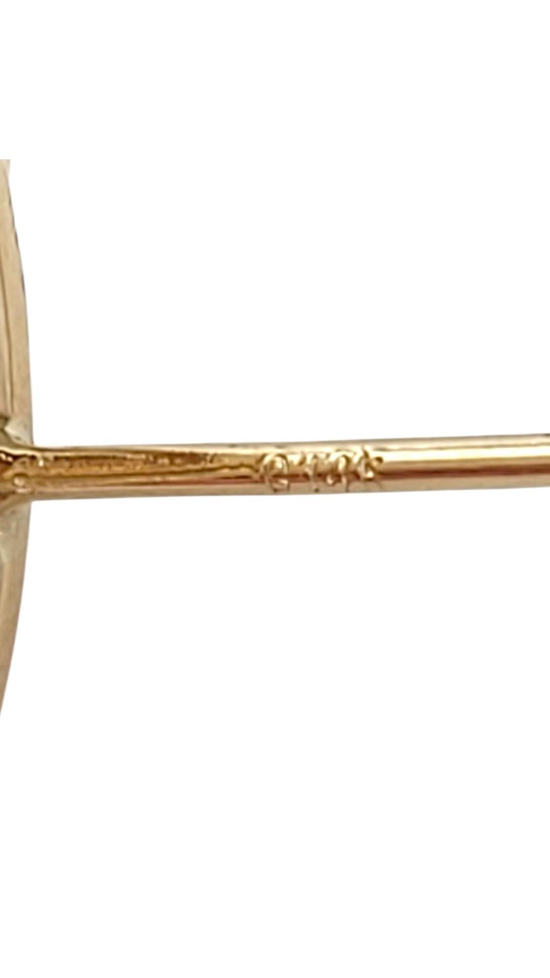 14K Yellow Gold Round Sparkle Button Earrings #21725 For Sale 2