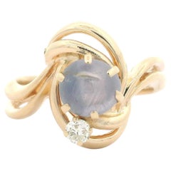 14k Yellow Gold Round Star Sapphire
Diamond Polished Open Work Swirl Ring 14k Yellow Gold Round Star Sapphire
Diamond Polished Open Work Swirl Ring