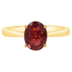 14K Yellow Gold Rubellite Ring
