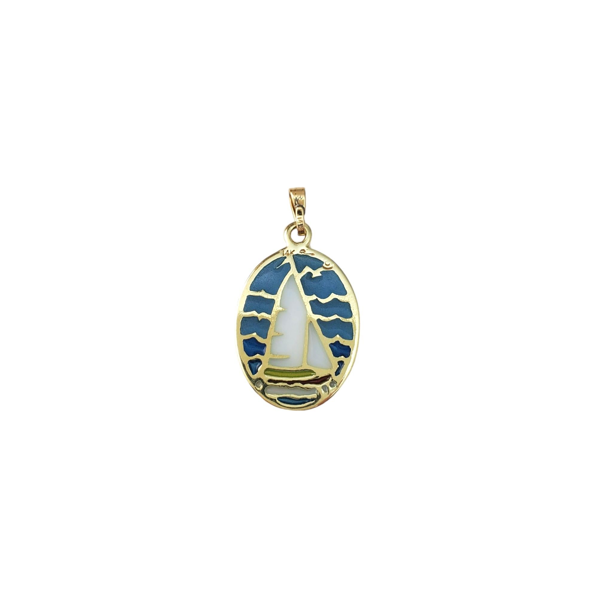 sailboat necklace gold