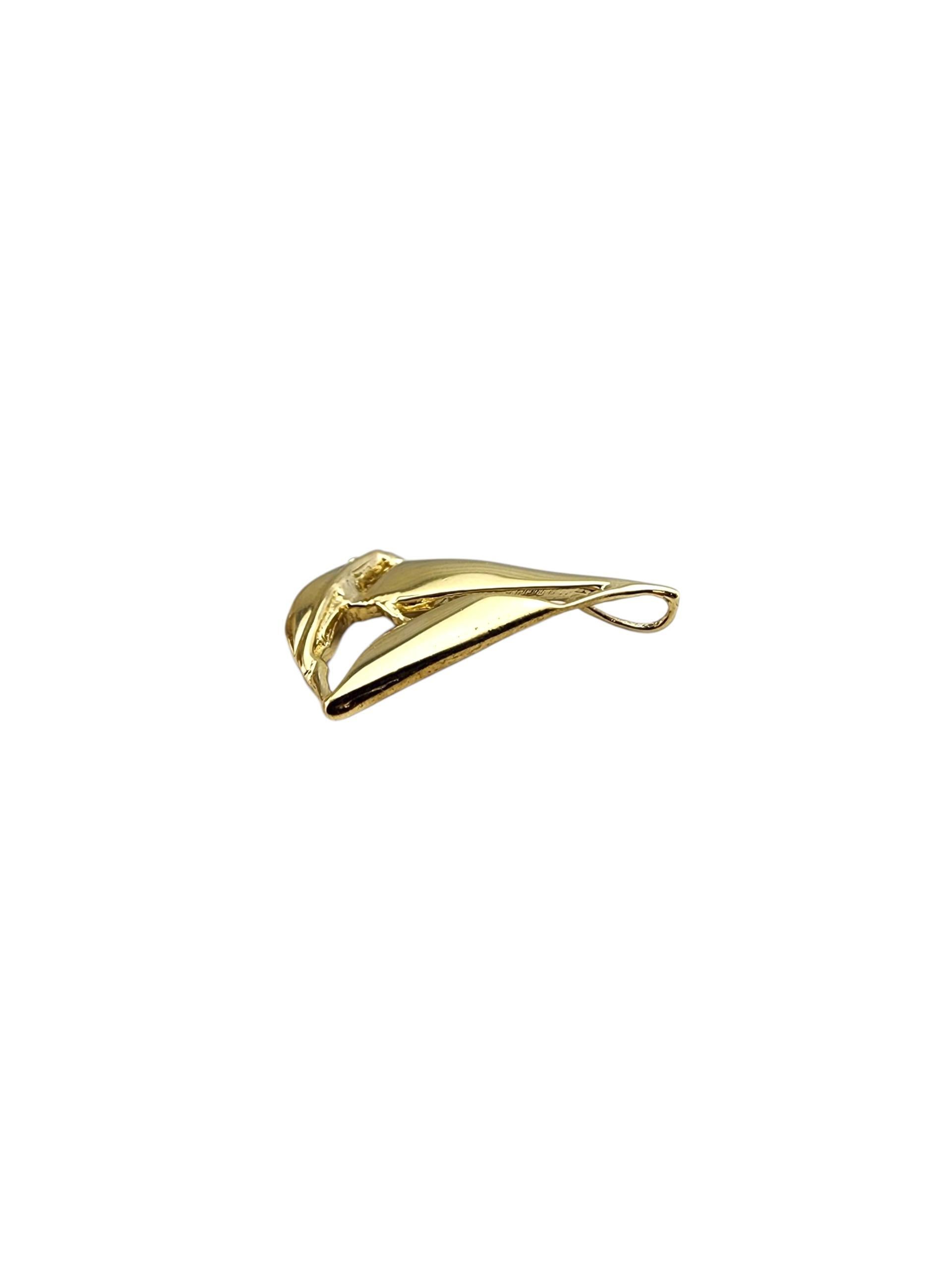 De las mujeres Colgante Velero Oro Amarillo 14K #22495 en venta