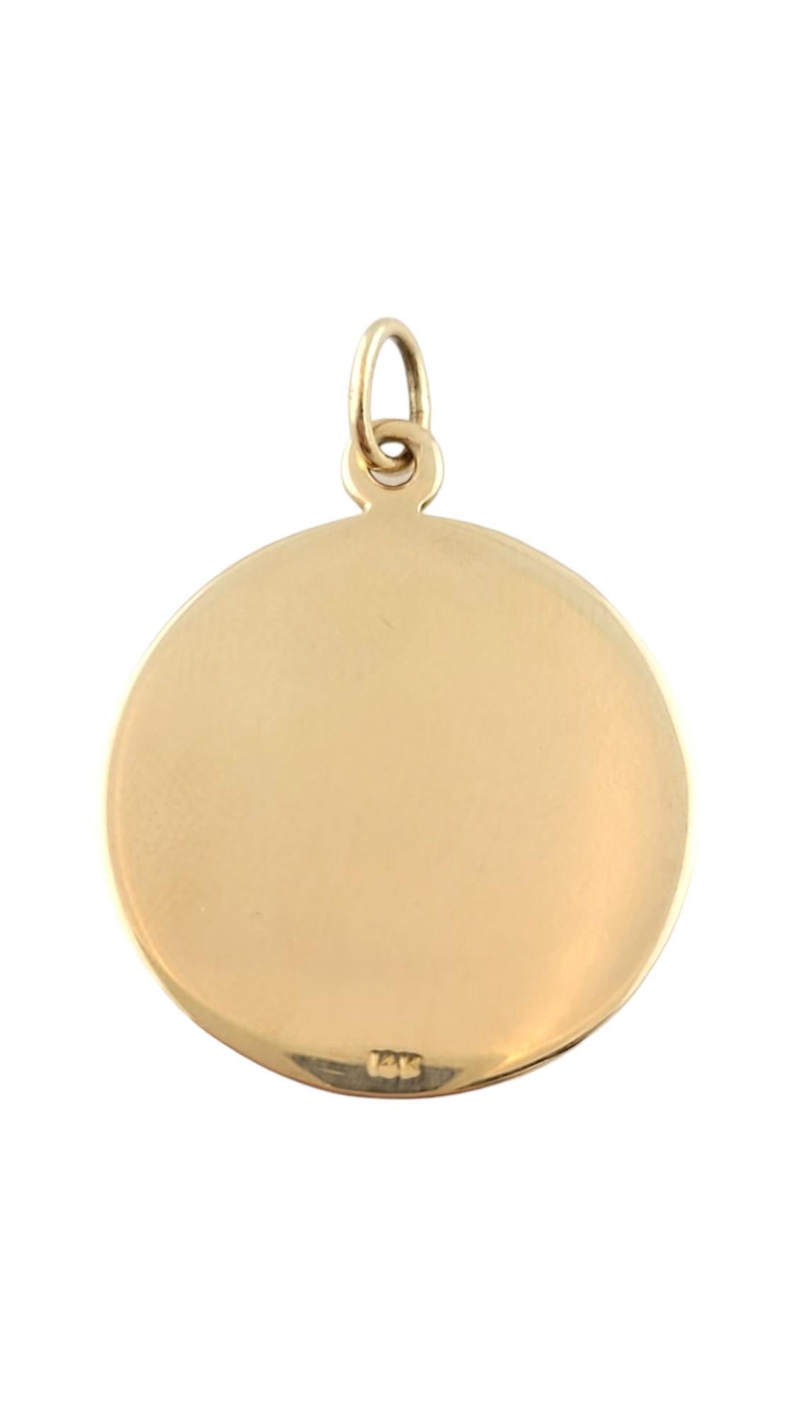 Colgante de oro amarillo de 14 quilates San Cristóbal #16207 en Bueno Estado en Washington Depot, CT
