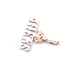 14 Karat Yellow Gold "San Francisco 49ers" Pendant