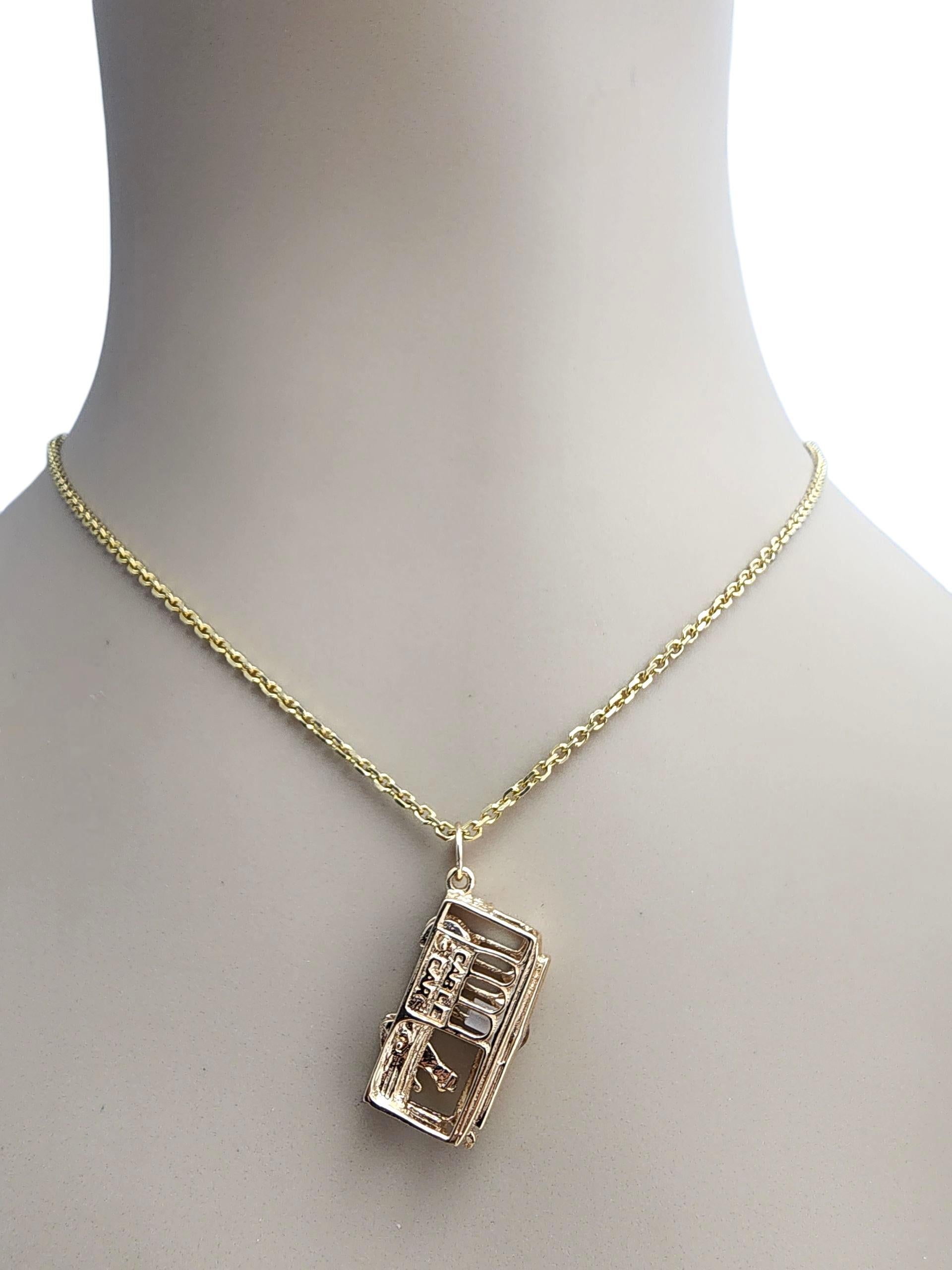14k Yellow Gold San Francisco Cable Car Charm #22843 For Sale 6