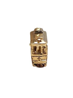 14K Yellow Gold San Francisco Cable Car Stanhope Charm #25426
