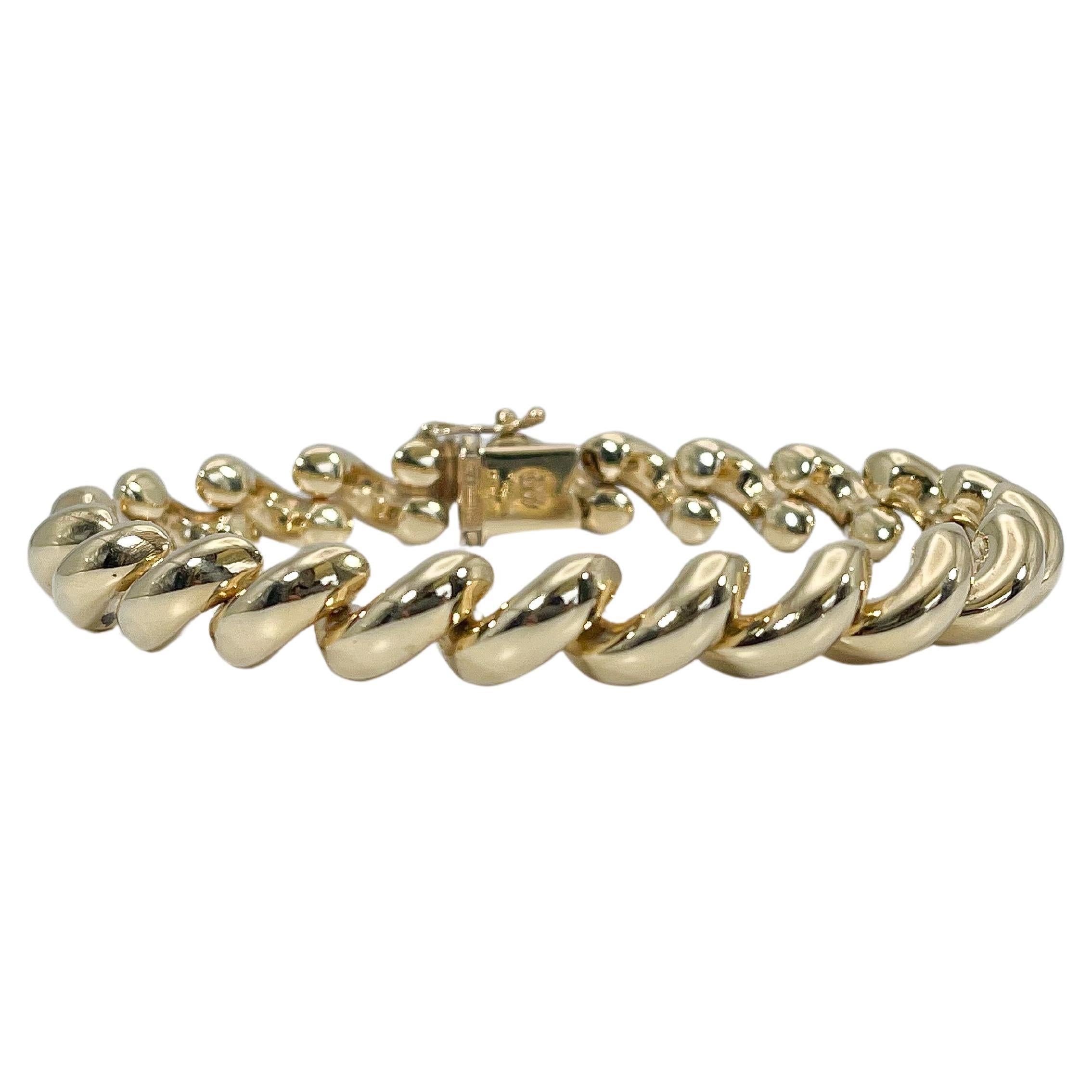 14K Yellow Gold San Marco Bracelet  For Sale