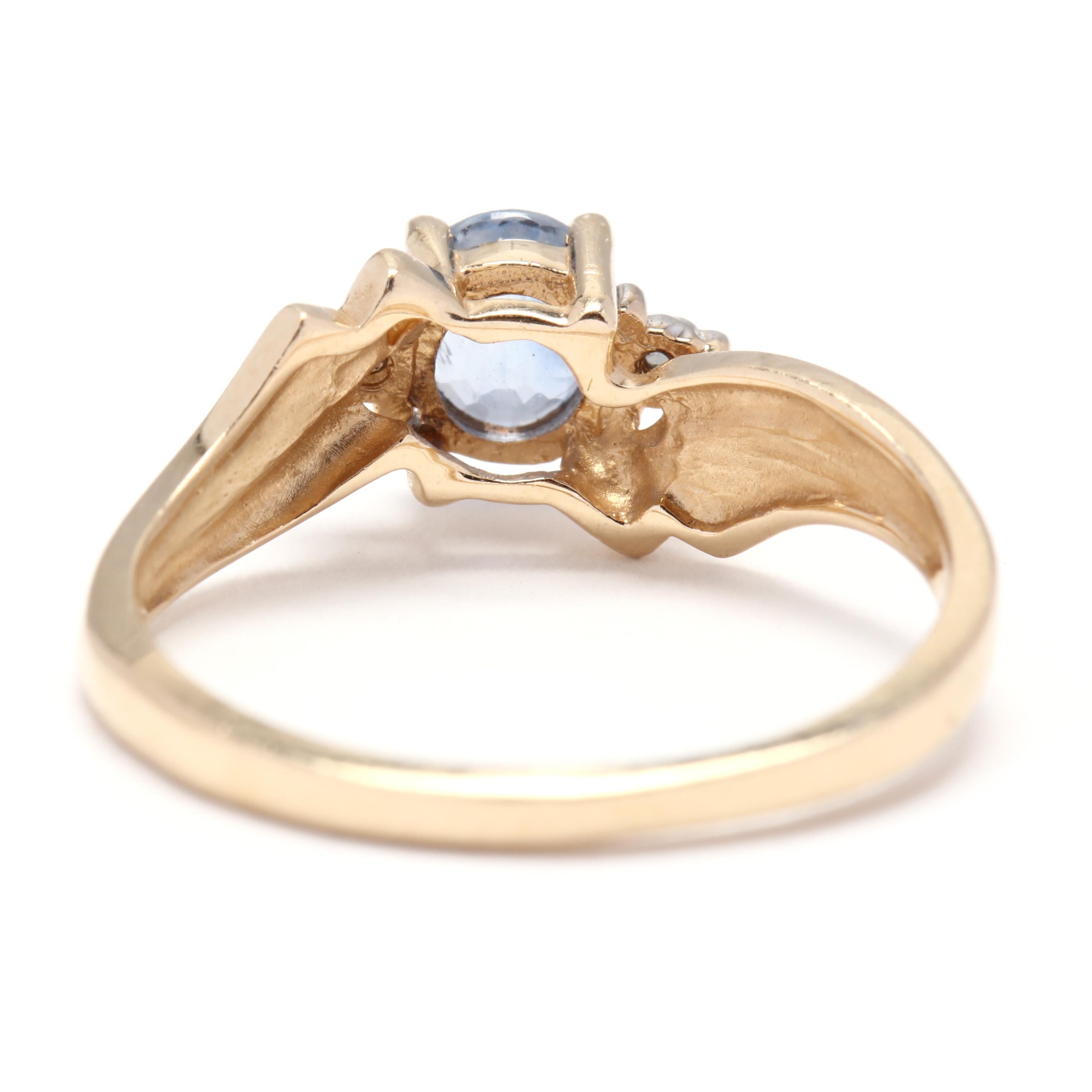 14 karat gold sapphire ring