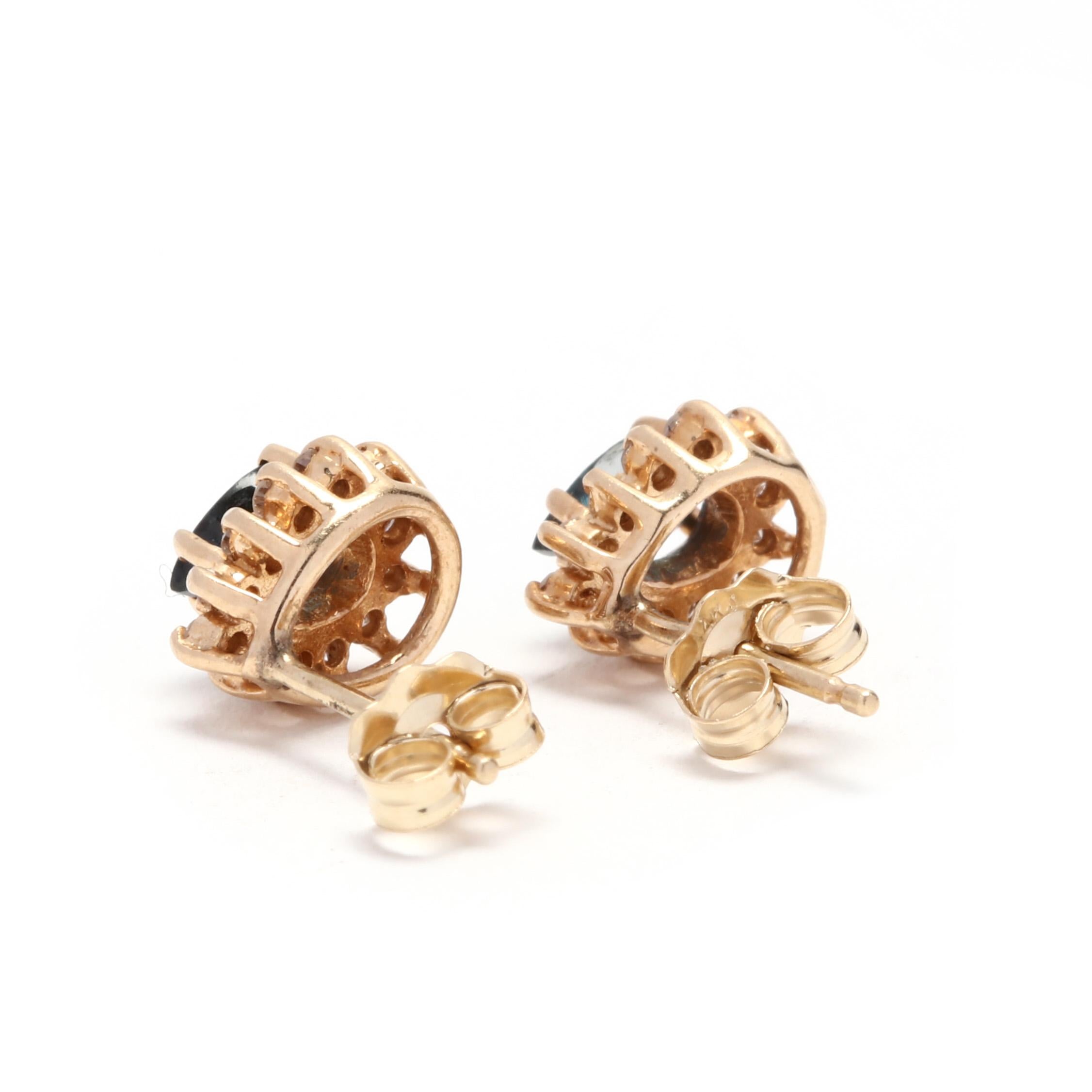 gold diamond earrings