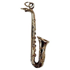 14k Yellow Gold Saxophone Charm #25544