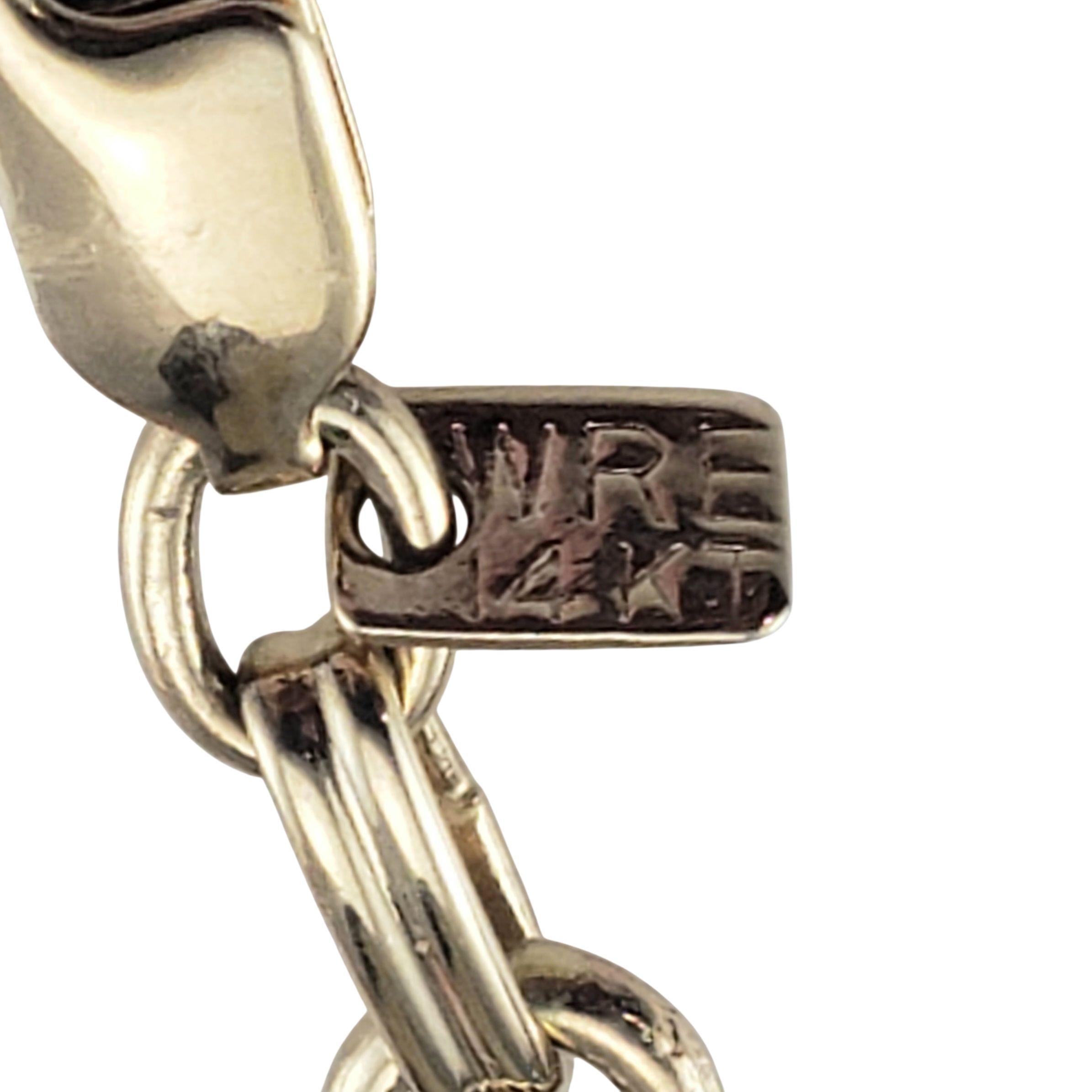 Bracelet en or jaune 14K avec pierres en forme de scarabée #23467 Pour femmes en vente